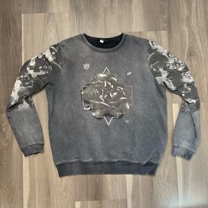 Diesel Gray Graphic Women’s Sweater